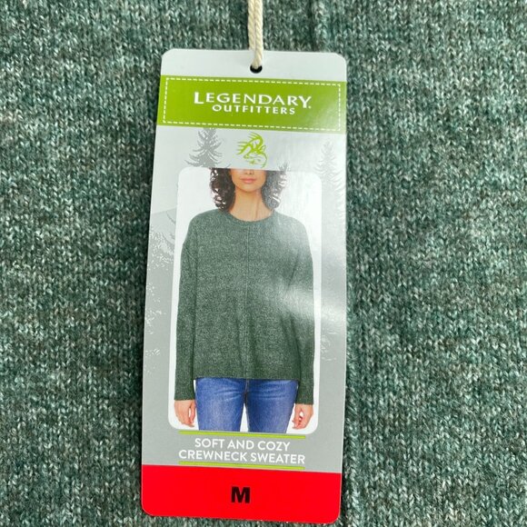 NEW Legendary outfitters Women's Sweater M Soft and Cozy Crewneck Green - Picture 8 of 10